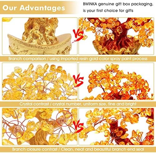 Feng Shui Money Tree Office Home Table Feng Shui Decoration Crystal Money Tree for Wealth and Good Luck - Image 3