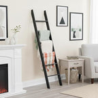 Blanket Ladder for The Living Room and Bedroom, 5ft 8 inch, 6-Tier Wall Leaning - Image 8
