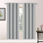 Yakamok Room Darkening Curtains 52x63 inch Length Light Grey-Living Room | 2 by Yakamok