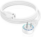Maximm Cable 3 Feet 14Awg 360° Rotating Flat Plug Extension Cord/Wire, 3 Prong by MaximmCable