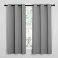 NICETOWN Silver Grey Thermal Insulated Grommet Blackout Curtains, Kids Window by NICETOWN