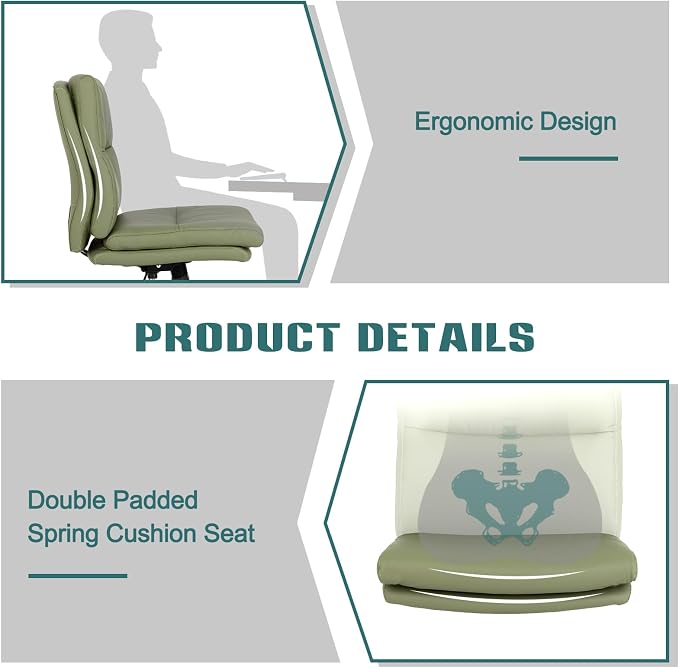 LUCKWIND Armless Office Desk Chair - Image 5