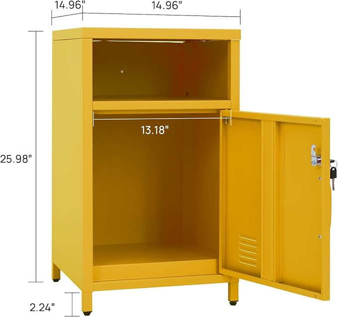 ALBAD Compact Metal Nightstand - Image 3