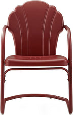Crosley Furniture Tulip 2-Piece Outdoor Chair Set, Retro Metal Patio Chairs - Image 4