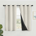 SimpleHome Cream 100% Blackout Curtains Room Darkening Living Room 45 Inch | by SimpleHome