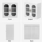 Buffet Cabinet with Storage, Modular Accent Sideboard Modern Credenza with DIY - Image 5
