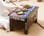 LUNIZ Nightstand Sofa Table Old Chinese Style Dining Table Wooden Storage - Image 6