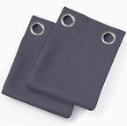 Blackout Curtains 52 x 90 Inch Long Grey Curtains Set of 2 Panels Room - Image 9