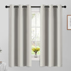 Yakamok Room Darkening Curtains 42x63 inch Length Light Beige-Living Room | 2 by Yakamok