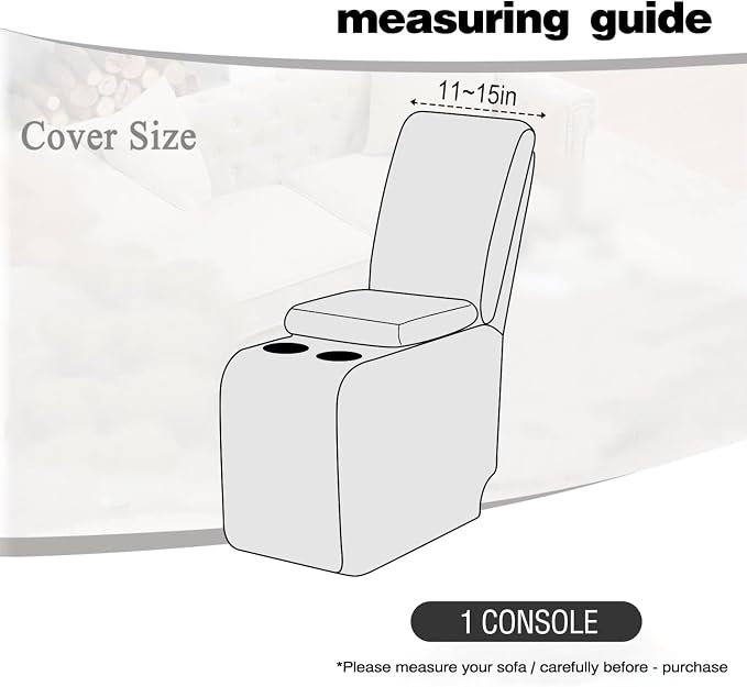 ALIECOM Recliner Sectional Couch Covers L Shape Stretch Corner Reclining - Image 3