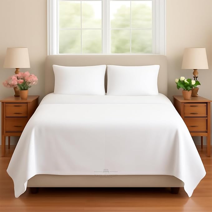 Sleeper Sofa Bed Sheet, 100% Cotton 400 Thread Count, 4 Piece Set, Deep Pocket by BeyondWhatYouSee