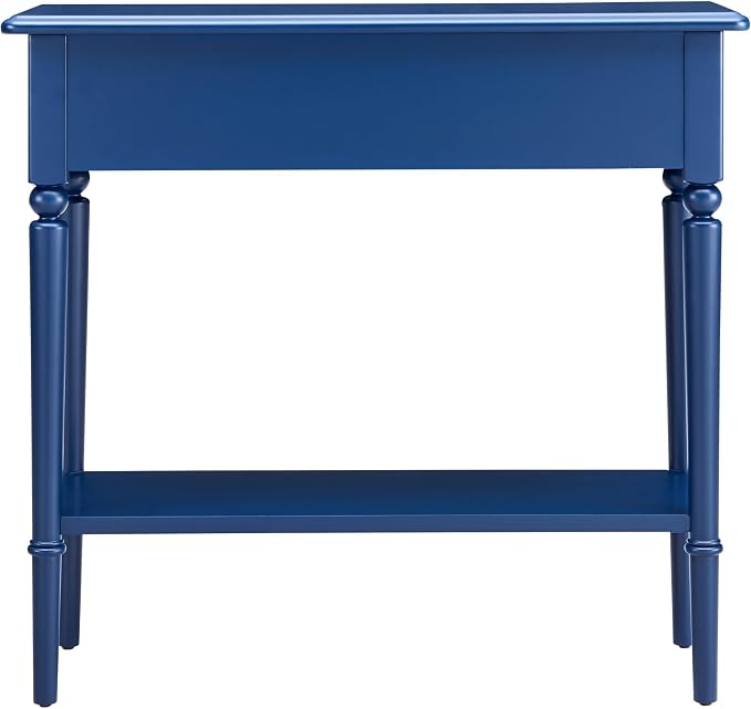 Leick Home Coastal Console Table, Solid Wood, 2 Storage Drawers, Bottom Display - Image 6