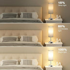 Fenmzee Grey Nightstand Table Lamp - Image 5