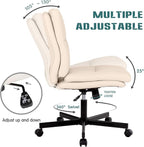 LUCKWIND Armless Office Desk Chair - Image 4