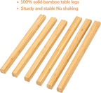 BAMEOS Bamboo Nesting Triangle End Table - Image 5