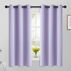 Yakamok Room Darkening Curtains 42x63 inch Length Lilac-Living Room | 2 panels by Yakamok