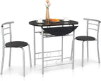 VINGLI 31.5" Drop Leaf Dining Table Set by VINGLI