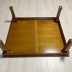 Rectangle 90X75cm Korean Coffee Table Folding Leg Asian Antique Style Living - Image 5