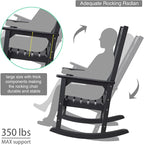 Oversized Rocking Chair, Outdoor Rocker - Image 4