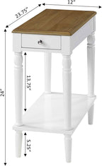 Convenience Concepts French Country No Tools Chairside End Table - Image 3
