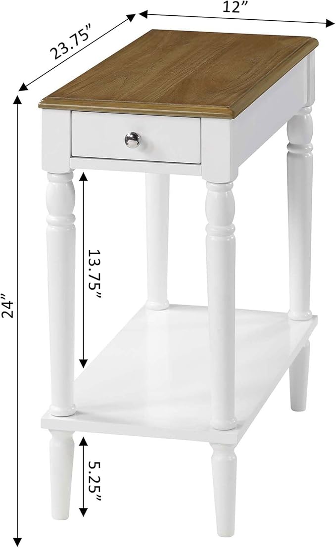 Convenience Concepts French Country No Tools Chairside End Table - Image 3