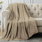 Utopia Bedding Ultra Soft Fleece Bed Blanket Throw Size Camel | Microfiber by UTOPIABEDDING