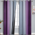 Purple and Grey Ombre Blackout Curtains by ESTELARTEXTILER