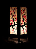 RED BERRY THAILAND LANNA LAMP Japanese Sakura/Cherry Blossom LAMP - Image 3
