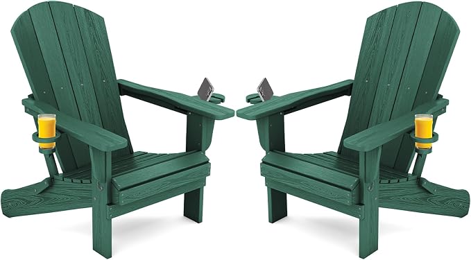 SERWALL Adirondack Chair with Cup Holders by SERWALL