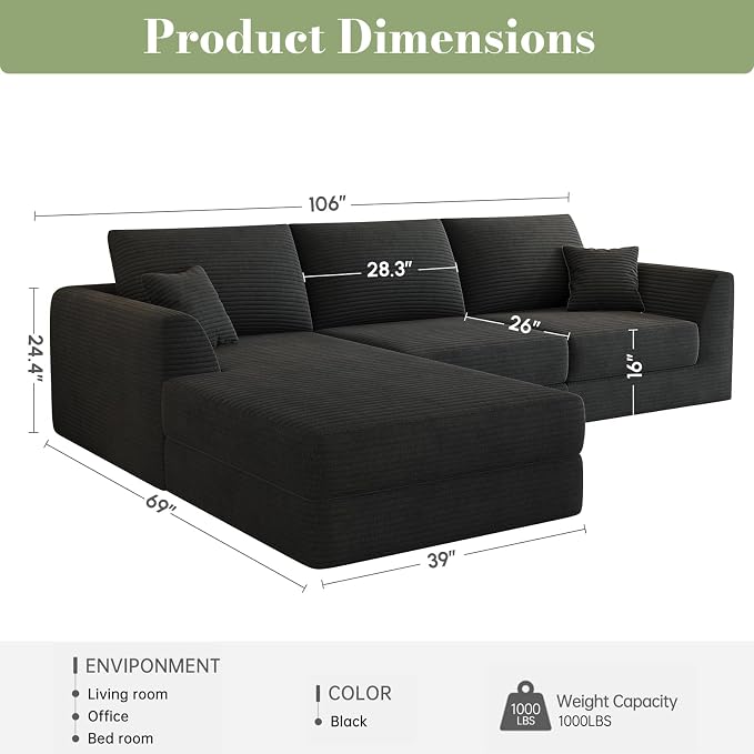 106” Modular Sectional Sofa - Image 2