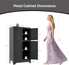 Bevivog Black Metal Locker Cabinet - Image 3