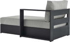 Modway Tahoe Powder-Coated Aluminum Outdoor Chaise Lounge Gray - Image 5