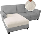 H.VERSAILTEX Sectional Couch Covers 1 Piece Chaise Slipcover L Shape Separate - Image 2