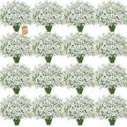 100 Baby Breath Flowers Artificial Bulk, 21" Babys Breath Artificial Flower by Elyum