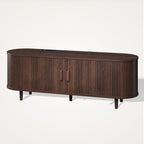 58" Mid Century Modern TV Stand, Wood TV Consoles - Image 9