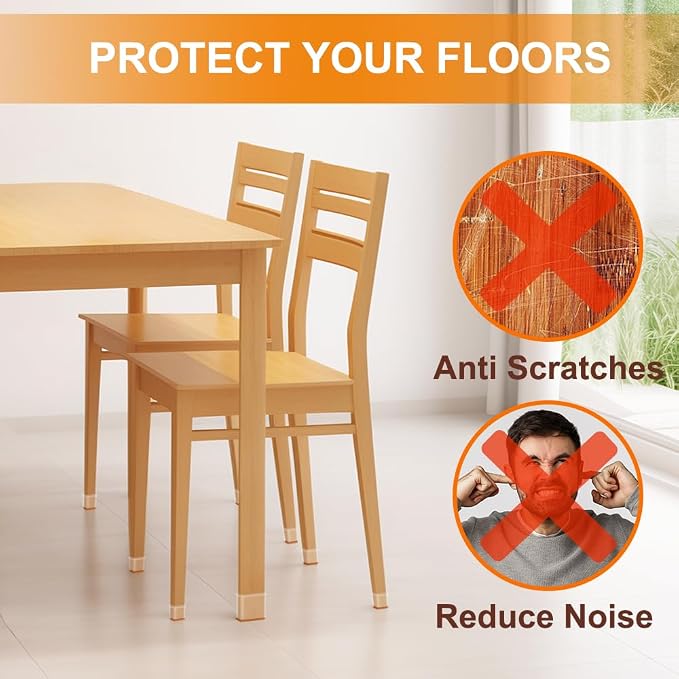 24 Pcs Chair Leg Floor Protectors - Image 4
