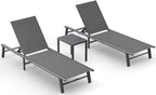 Ciokea Foldable Outdoor Lounge Chair Set of 2 by CIOKEA