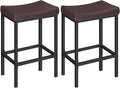 HOOBRO Bar Chairs, 24.8 Inches, 2.4" Thick Upholstery, by HOOBRO