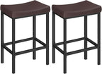 HOOBRO Bar Chairs, 24.8 Inches, 2.4" Thick Upholstery, by HOOBRO