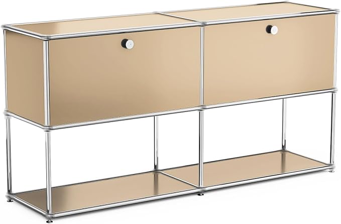 Modern Storage Cabinet Brown F Versatile Free-Standing Large Organizer - Image 3