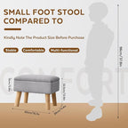 Storage Ottoman, Small Foot Stool Ottoman - Image 2