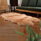 IRIWOOL Premium Genuine Fur Sheepskin Rug Real Australia Sheepskin Natural - Image 2