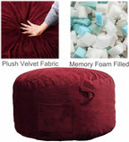 Bean Bag Chairs, Memory Foam Stuffing Bean Bag Chair - Image 3