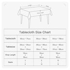 BALCONY & FALCON Rectangular Table Cloth Water Resistant Double-Sided Usable - Image 6