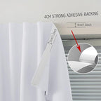 Room Darkening Curtains with Adhesive Backing Tool Free Hanging Window Drapes - Image 7
