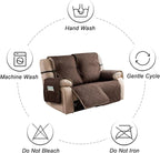 Genina Waterproof Loveseat Recliner Cover Non-Slip, Sofa Cover - Image 8