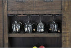 Pemberly Row 80" Transitional Wood Gorgeous Bar Unit - Image 9