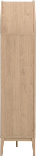 Modway Nolan Tall Arched Storage Display Cabinet in Light Oak - Image 7
