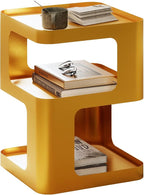 Gold Side Table, Modern end Table by BUZUEYModernmetalfurniture
