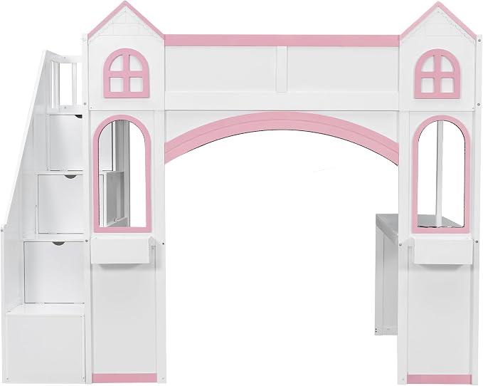 Princess-Themed Castle Loft Bed - Image 5